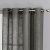 Tranquility Grommet Top Sheer Single Curtain Panel