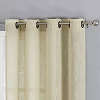 Tranquility Grommet Top Sheer Single Curtain Panel