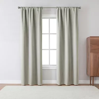 Robinson Rod Pocket 100% Blackout Set of 2 Curtain Panel