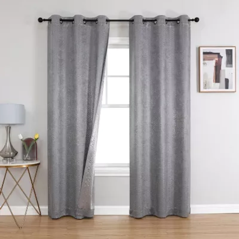 Callisto Grommet Top Blackout Set of 2 Curtain Panel