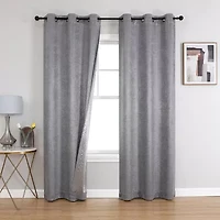 Callisto Grommet Top Blackout Set of 2 Curtain Panel