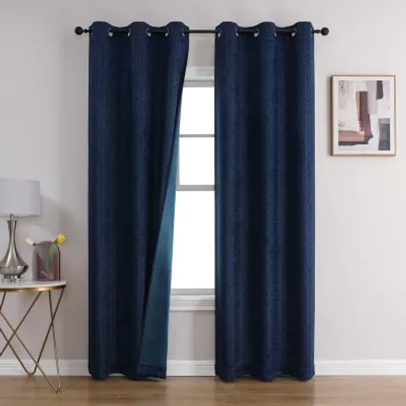 Callisto Grommet Top Blackout Set of 2 Curtain Panel