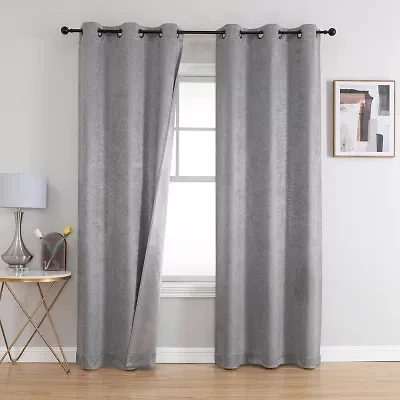 Archie Grommet Top Blackout Set of 2 Curtain Panel