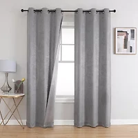 Archie Grommet Top Blackout Set of 2 Curtain Panel
