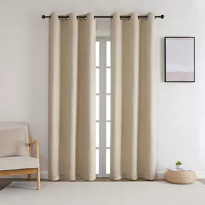 Regal Home Ophelia Grommet Top Blackout Set of 2 Curtain Panel
