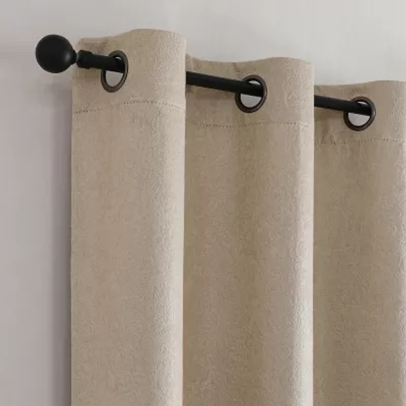 Regal Home Ophelia Grommet Top Blackout Set of 2 Curtain Panel