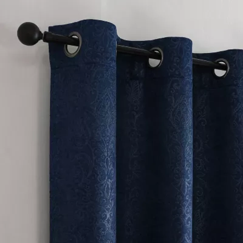 Regal Home Ophelia Grommet Top Blackout Set of 2 Curtain Panel