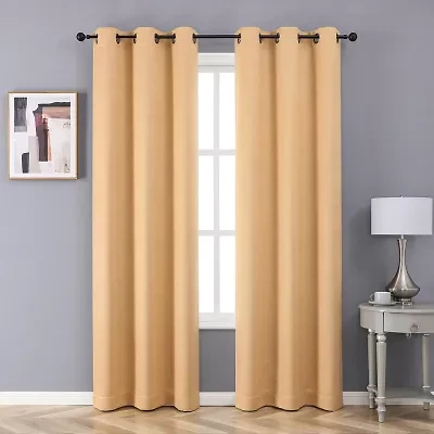 Novalie Grommet Top Blackout Set of 2 Curtain Panel
