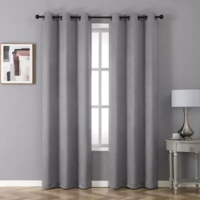 Novalie Grommet Top Blackout Set of 2 Curtain Panel