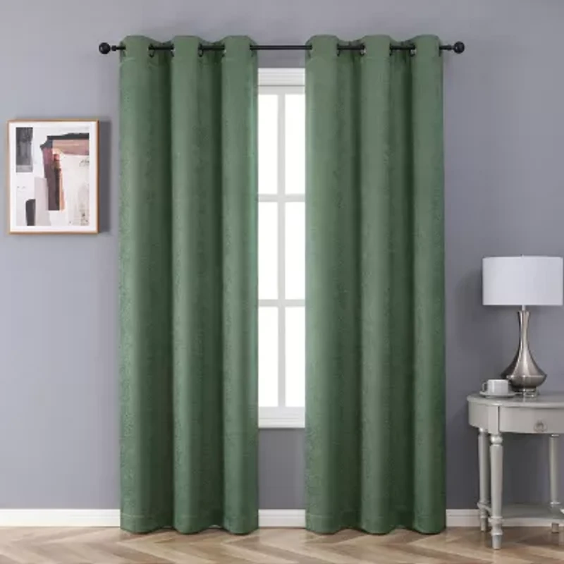 Novalie Grommet Top Blackout Set of 2 Curtain Panel