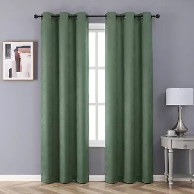 Novalie Grommet Top Blackout Set of 2 Curtain Panel