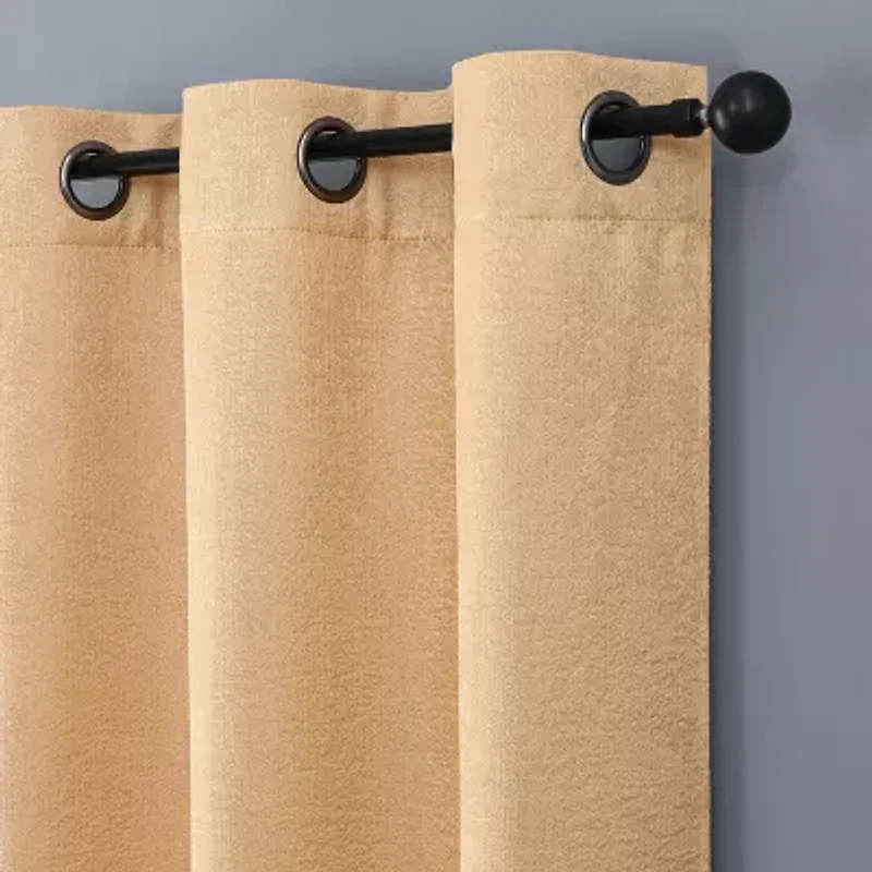 Novalie Grommet Top Blackout Set of 2 Curtain Panel