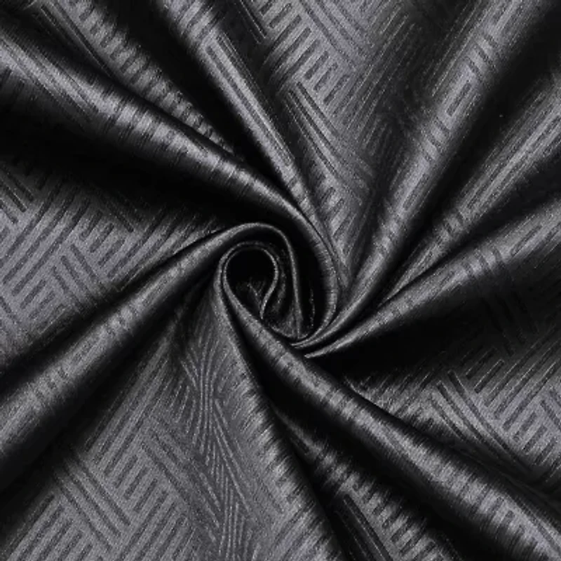 Regal Home Ashby Grommet Top Embossed Blackout Single Curtain Panel