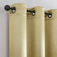 Regal Home Ashby Grommet Top Embossed Blackout Single Curtain Panel