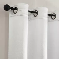 Regal Home Ashby Grommet Top Embossed Blackout Single Curtain Panel