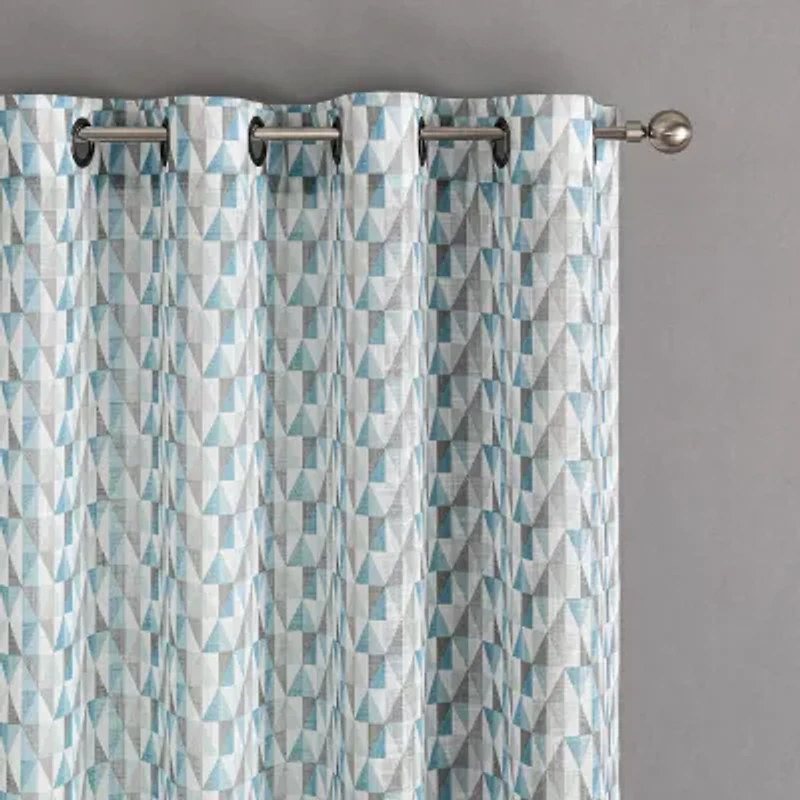 Tranquility Grommet Top Sheer Single Curtain Panel