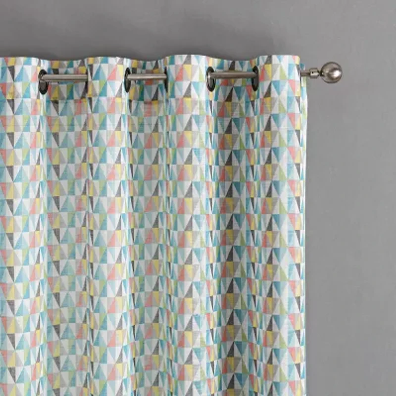 Tranquility Grommet Top Sheer Single Curtain Panel