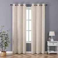 Regal Home Pascal Grommet Top Energy Saving Embossed Blackout Set of 2 Curtain Panel