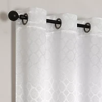 Regal Home Tobias Grommet Top Energy Saving Embossed Blackout Set of 2 Curtain Panel