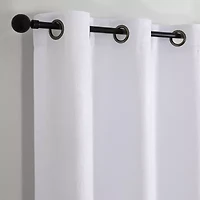 Regal Home Ripple Grommet Top Energy Saving Embossed Blackout Set of 2 Curtain Panel