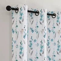 Regal Home Isla Printed Grommet Top Energy Saving Blackout Set of 2 Curtain Panel