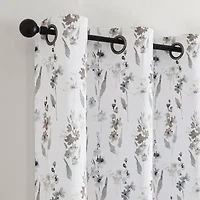 Regal Home Isla Printed Grommet Top Energy Saving Blackout Set of 2 Curtain Panel
