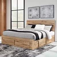 Signature Design by Ashley Hyanna Panel Bed with 6 Side Storage Drawers