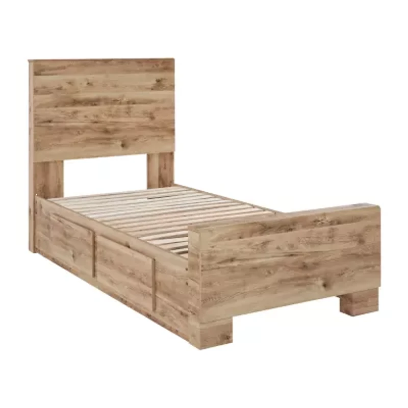 Signature Design by Ashley Hyanna Panel Bed with 4 Side Storage Drawers