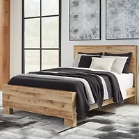 Signature Design by Ashley Hyanna Panel Bed Tan Brown
