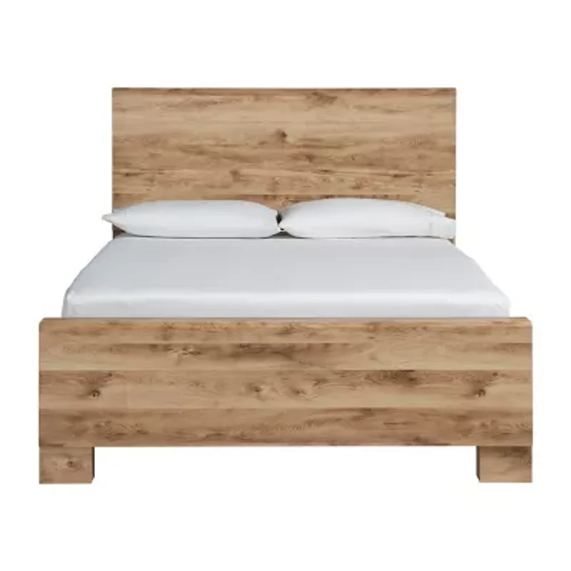 Signature Design by Ashley Hyanna Panel Bed Tan Brown
