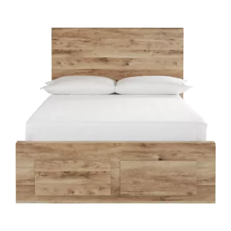 Signature Design by Ashley Hyanna Panel Bed with 2 Footboard Storage Drawers
