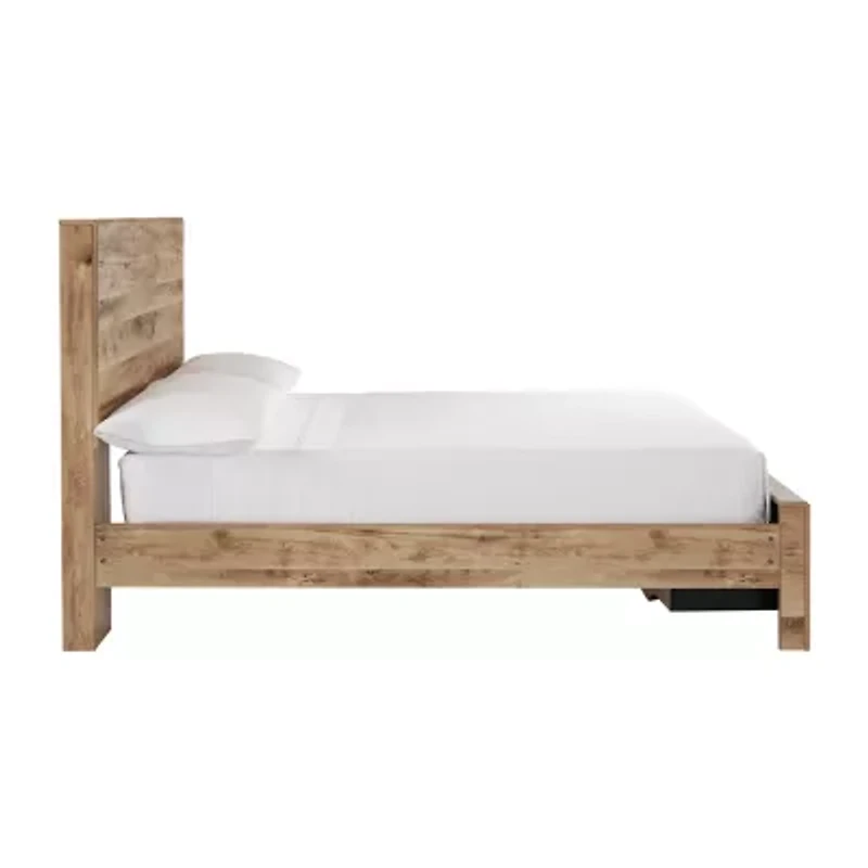 Signature Design by Ashley Hyanna Panel Bed with 2 Footboard Storage Drawers