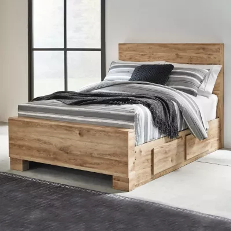 Signature Design by Ashley Hyanna Panel Bed with Side Storage Drawers