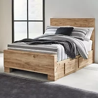 Signature Design by Ashley Hyanna Panel Bed with Side Storage Drawers