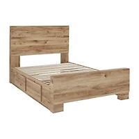 Signature Design by Ashley Hyanna Panel Bed with Side Storage Drawers