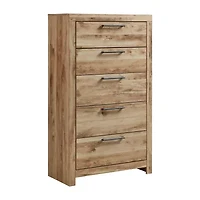 Signature Design by Ashley Hyanna 5-Drawer Chest in Tan Brown