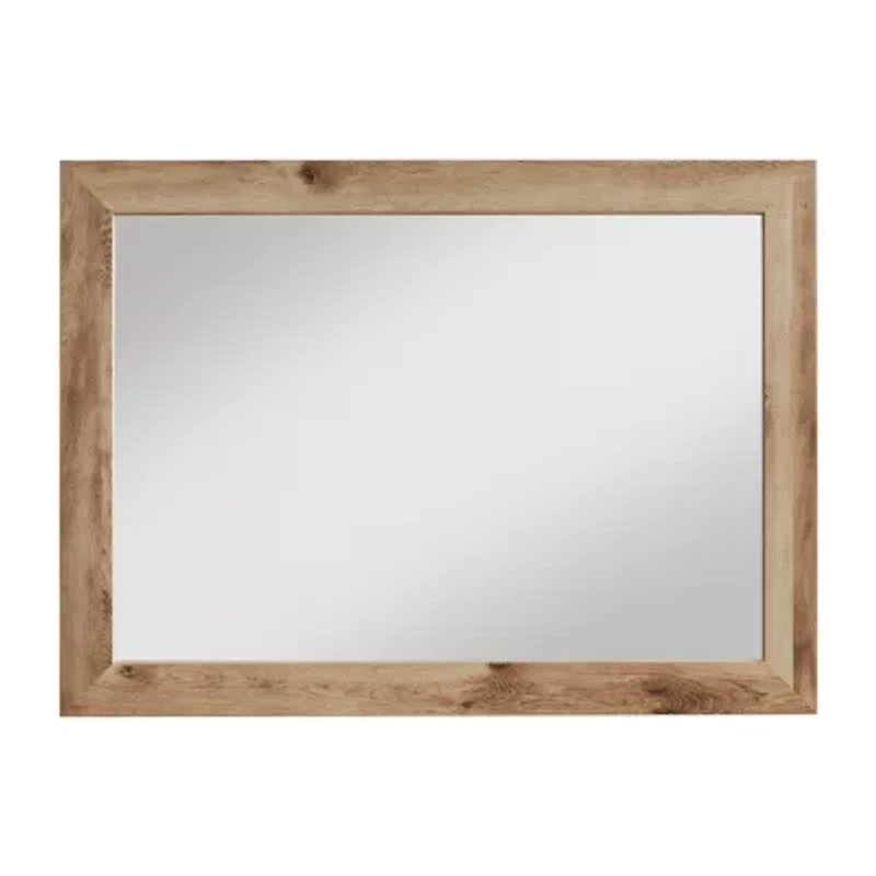Signature Design by Ashley Hyanna 42" Bedroom Dresser Mirror in Tan Brown