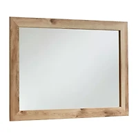 Signature Design by Ashley Hyanna 42" Bedroom Dresser Mirror in Tan Brown