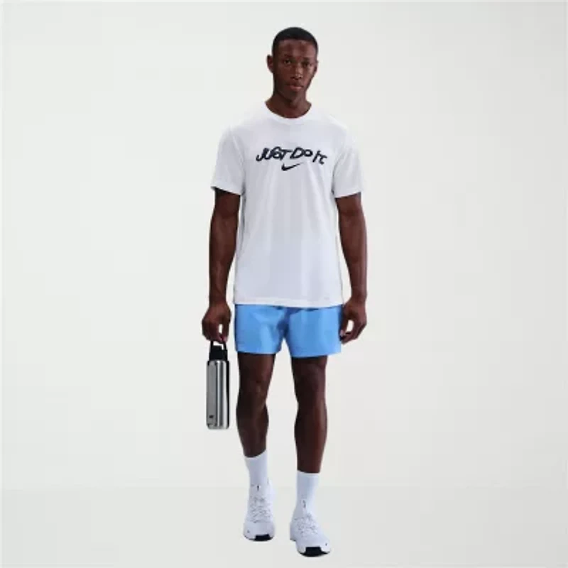 Nike Mens Crew Neck Short Sleeve Regular Fit Graphic T-Shirt