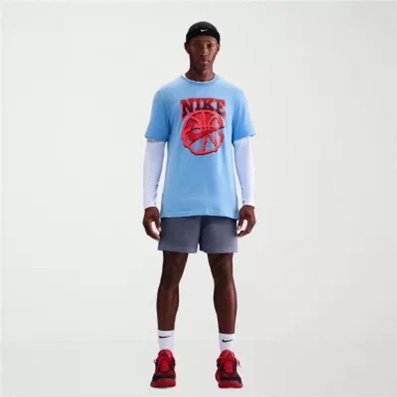 Nike Dri-Fit Mens Crew Neck Short Sleeve Regular Fit Graphic T-Shirt
