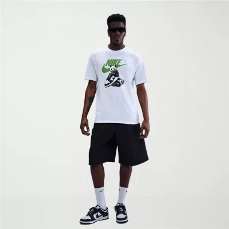 Nike Mens Crew Neck Short Sleeve Regular Fit Graphic T-Shirt