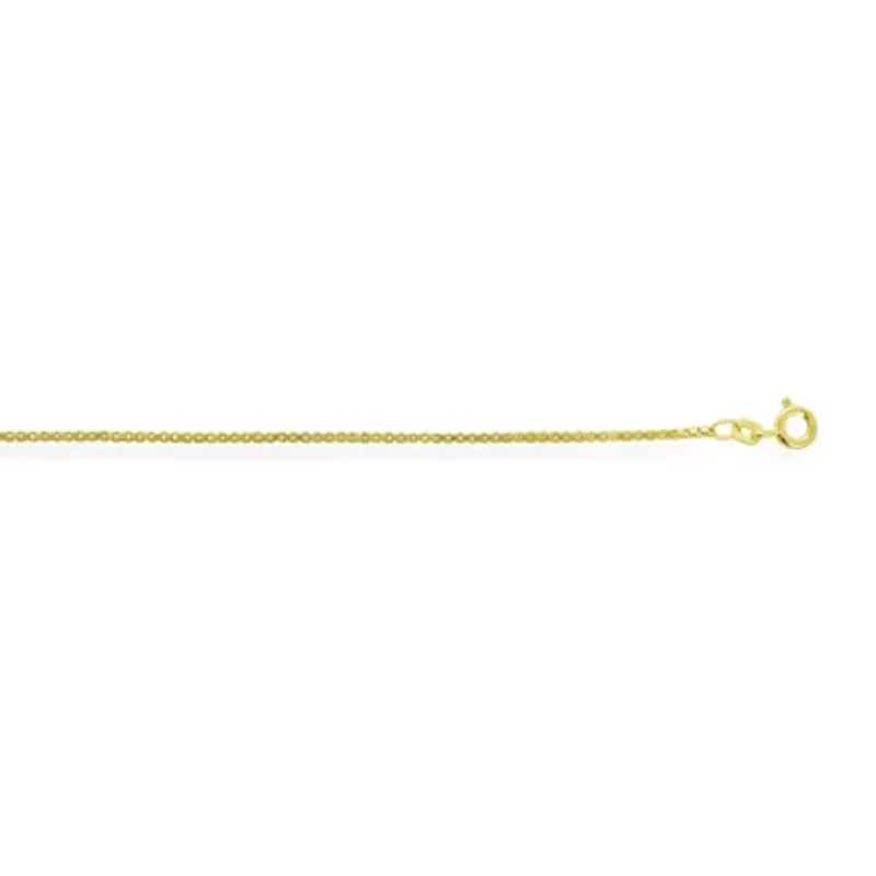 Made in Italy Womens 14K Gold 20 Inch Box Chain Necklace