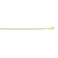 Made in Italy Womens 14K Gold 20 Inch Box Chain Necklace