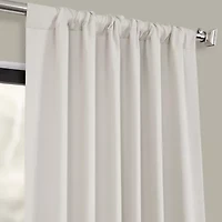 Exclusive Fabrics & Furnishing Rod Pocket Back Tab Light-Filtering Single Curtain Panel