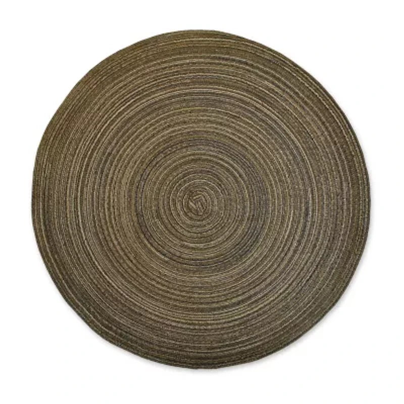 Design Imports Round Woven 6pc. Placemats