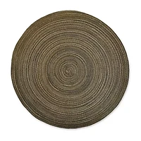 Design Imports Round Woven 6pc. Placemats