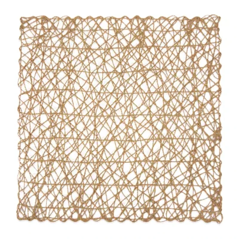 Design Imports Square Woven Paper 6-pc. Placemat