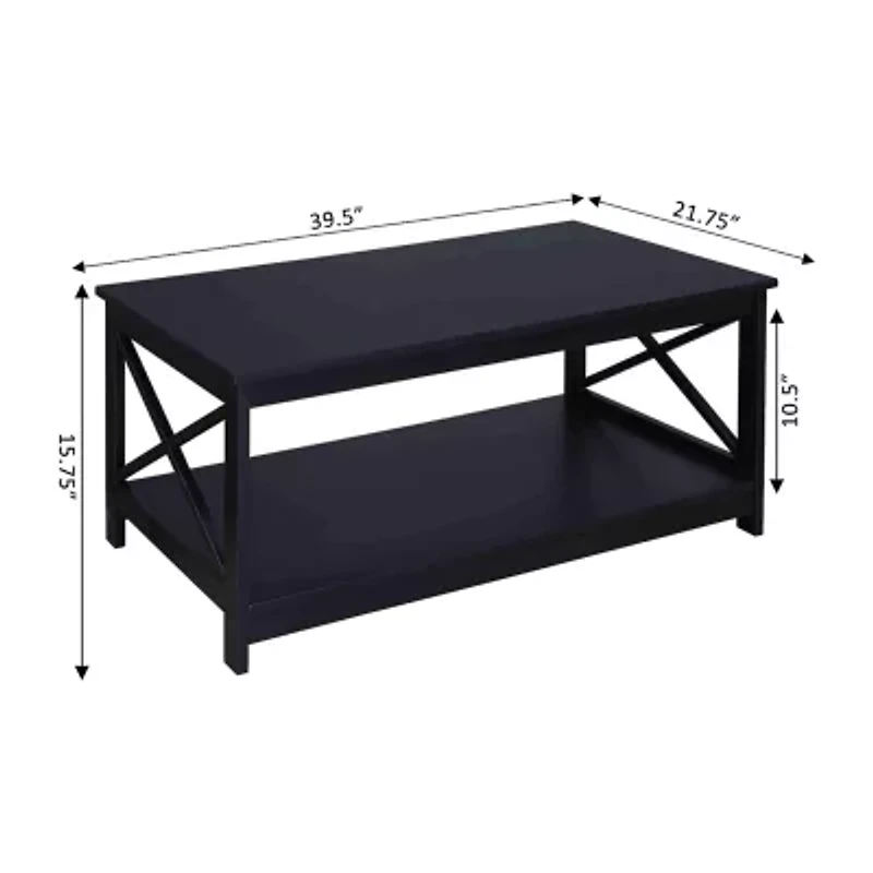 Oxford Coffee Table with Shelf