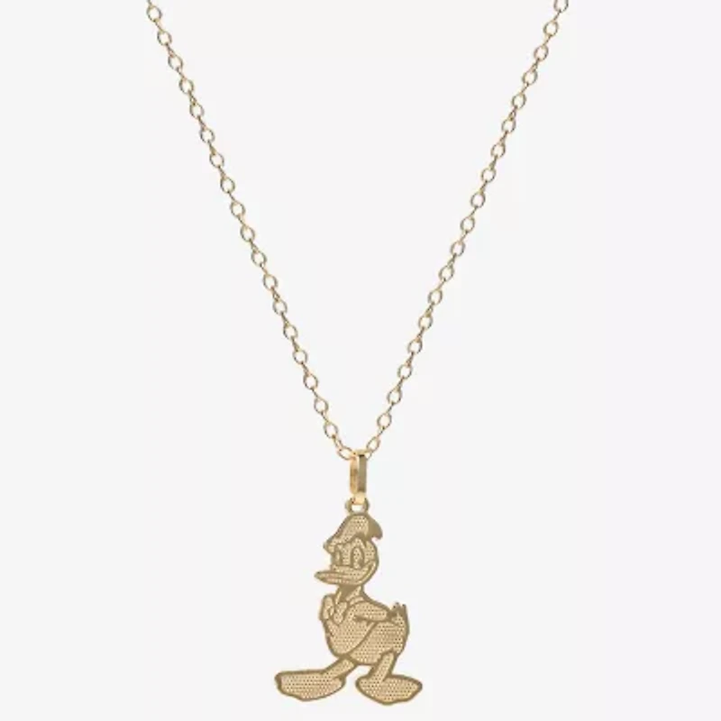 Girls 14K Gold 18 Inch Pendant Necklace