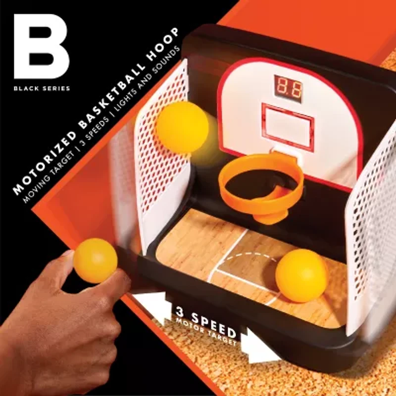The Black Series Motorized Basketball Hoop Game With 3 Balls